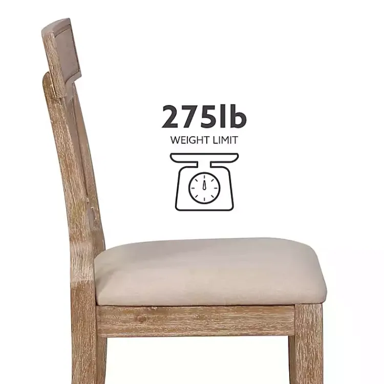 Bar Stools & Counter Height Stools-Kirklands Home Ray with Gray Wash Finish Counter Stool Brown