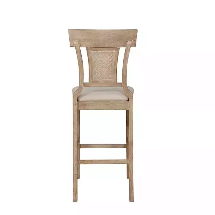 Bar Stools & Counter Height Stools-Kirklands Home Ray with Washed Finish Bar Stool Brown