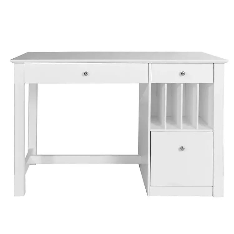 Office Furniture-Kirklands Home Wood Computer Desk White