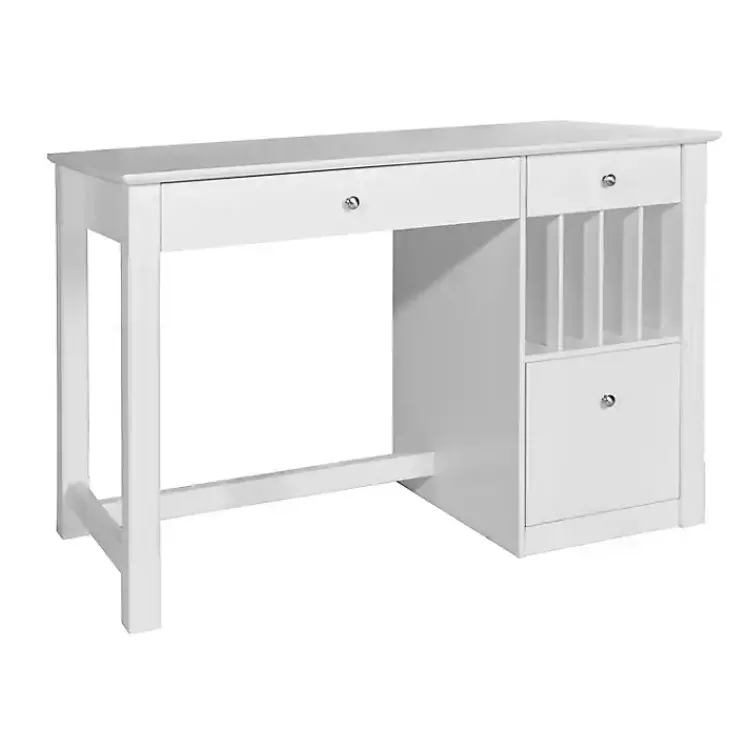 Office Furniture-Kirklands Home Wood Computer Desk White