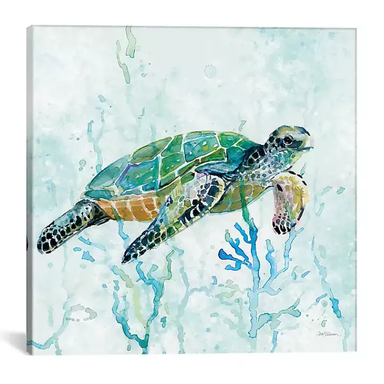 Canvas Art-Kirklands Home Sea Turtle Swim I Canvas Art Print
