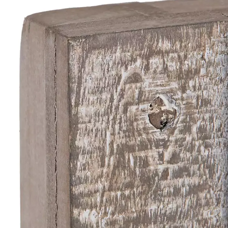 Wall Plaques-Kirklands Home Wood Plank and Mirror Slice Wall Plaques, Set of 3