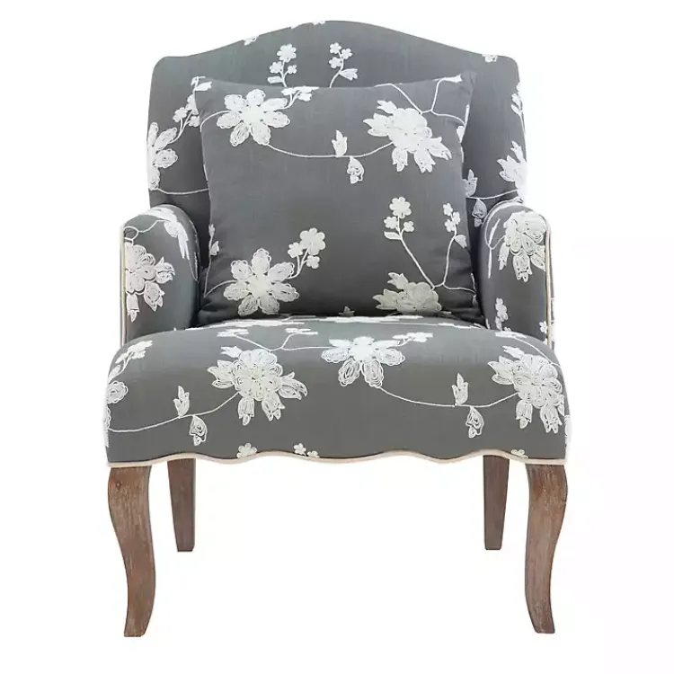 Accent Chairs-Kirklands Home Natalie Floral Accent Chair