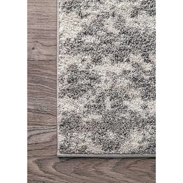 Area Rugs-Kirklands Home Silver Deena Abstract Area Rug, 5x8