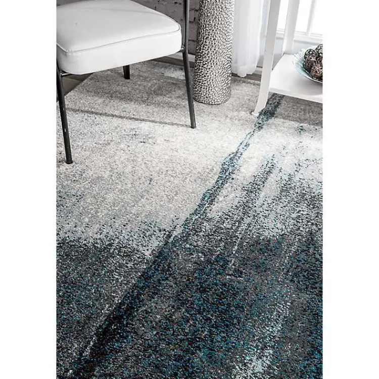 Area Rugs-Kirklands Home Blue Nora Abstract Area Rug, 5x8