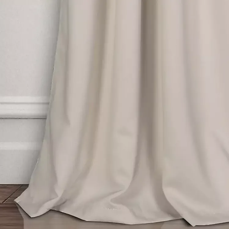 Curtains & Drapes-Kirklands Home Wheat Lush Insulated Curtain Panel Set, 108 in. Tan