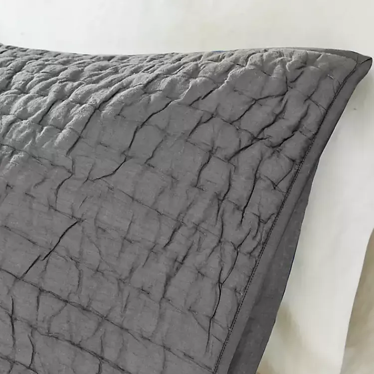 Bedspreads & Coverlets-Kirklands Home Serene Quilted 3-pc. King Coverlet Set Gray