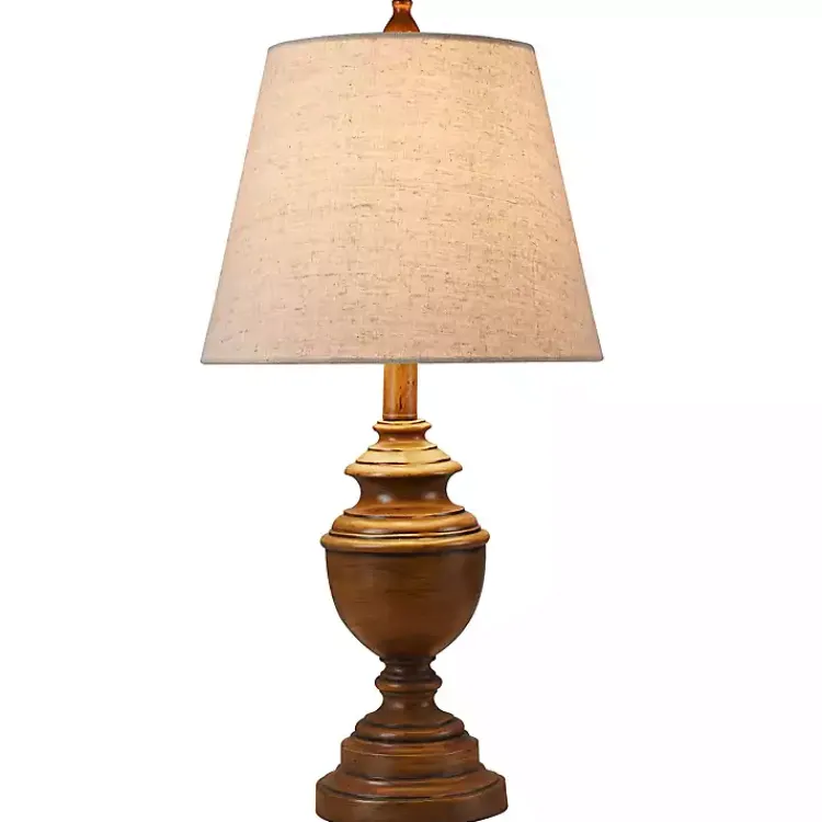 Table Lamps-Kirklands Home Brown Farmhouse Accent Table Lamp Tan