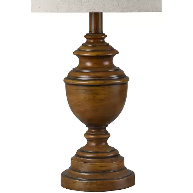 Table Lamps-Kirklands Home Brown Farmhouse Accent Table Lamp Tan