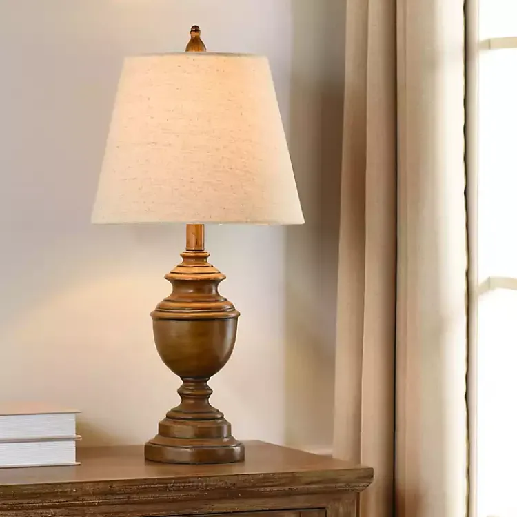 Table Lamps-Kirklands Home Brown Farmhouse Accent Table Lamp Tan