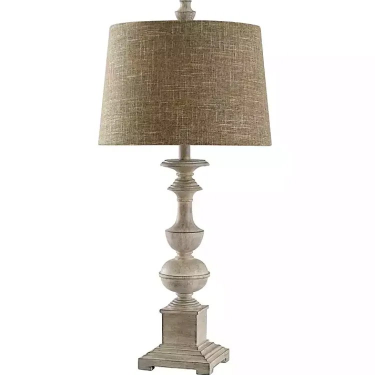 Table Lamps-Kirklands Home Natural Traditional Farmhouse Table Lamp Tan