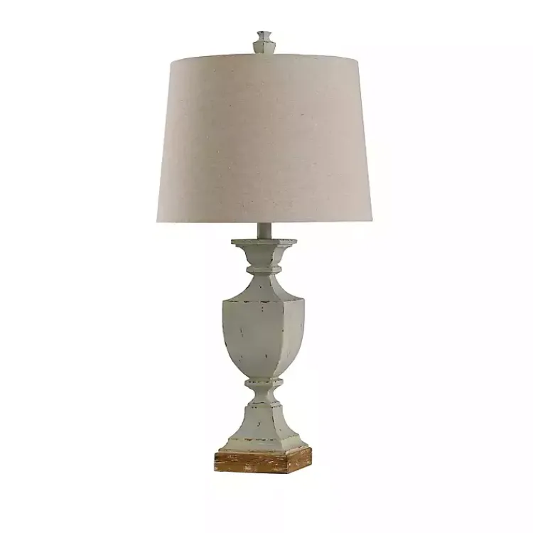 Table Lamps-Kirklands Home Basilica Sky Farmhouse Table Lamp Tan