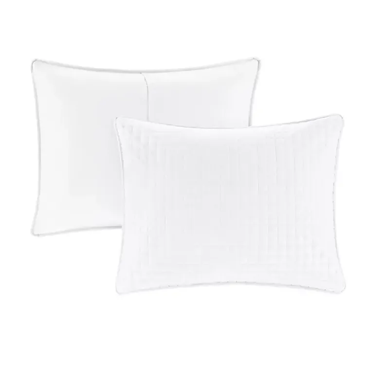 Bedspreads & Coverlets-Kirklands Home Nash 3-pc. Reversible King Coverlet Set White
