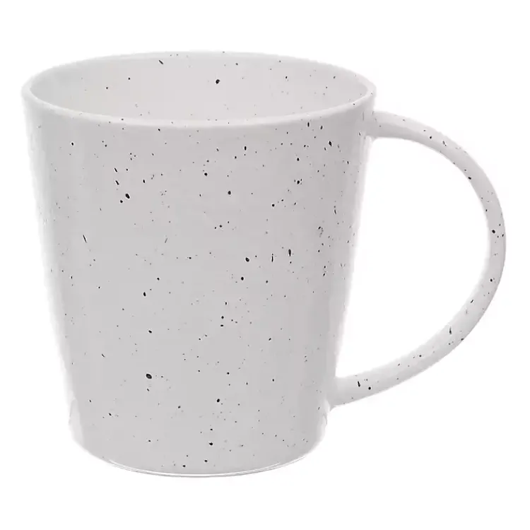 Glassware & Drinkware-Kirklands Home Cream Simple Things Mugs, Set of 4 Ivory