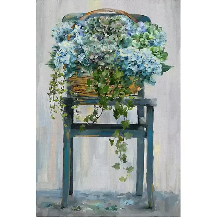 Canvas Art-Kirklands Home Farmhouse Hydrangeas Canvas Art Print Multi