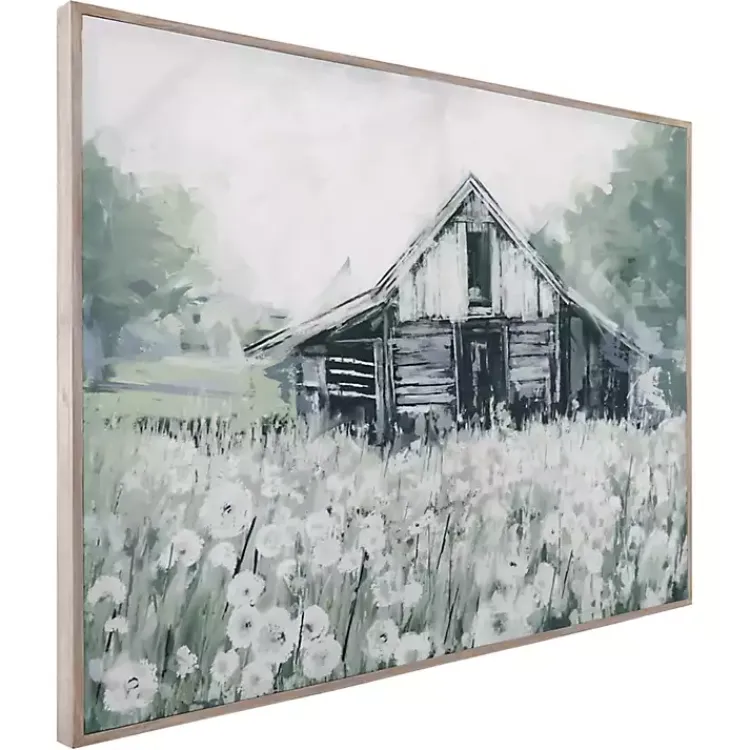 Canvas Art-Kirklands Home Dandelion Barn Framed Canvas Art Print Multi