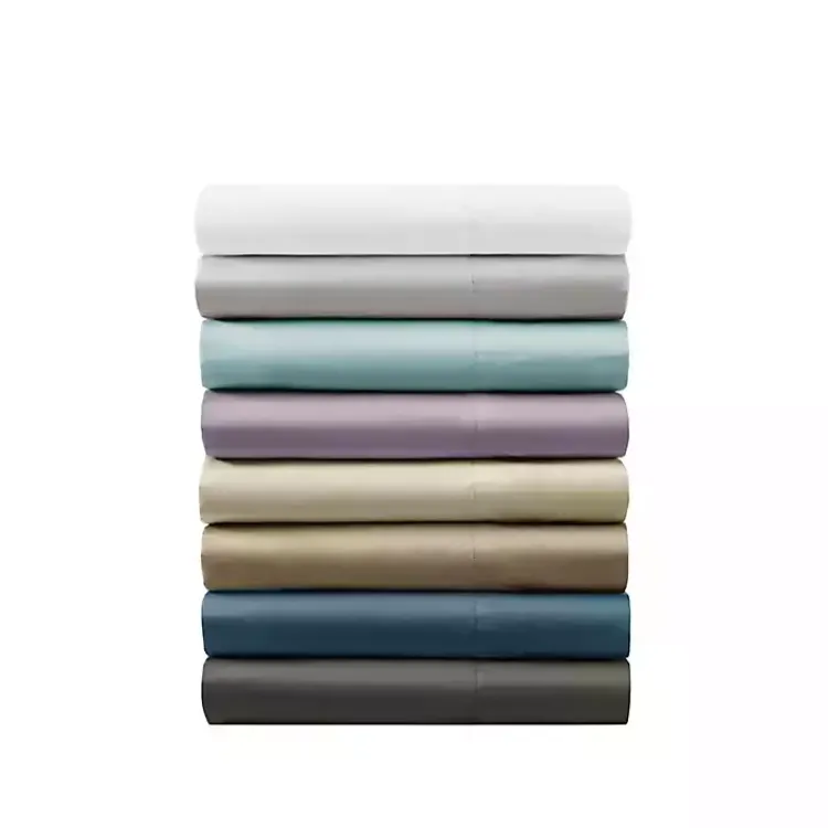 Bed Sheets-Kirklands Home Cotton Blend Sateen 6-pc. King Sheet Set Ivory