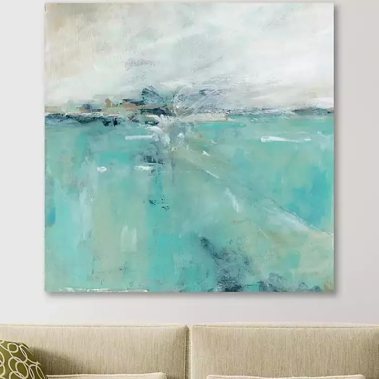 Canvas Art-Kirklands Home Ocean's Expanse Giclee Canvas Art Print Blue