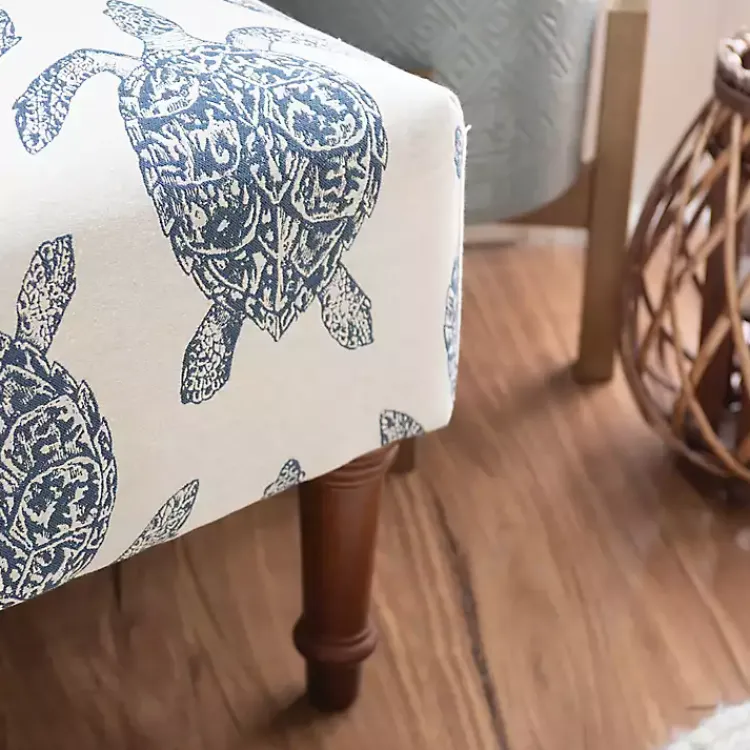 Accent Chairs-Kirklands Home Sea Turtle Print Accent Chair