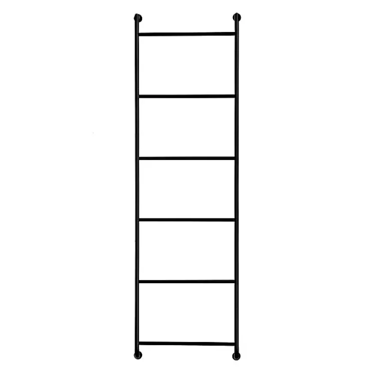 Wall Storage-Kirklands Home Metal Wall Ladder Black