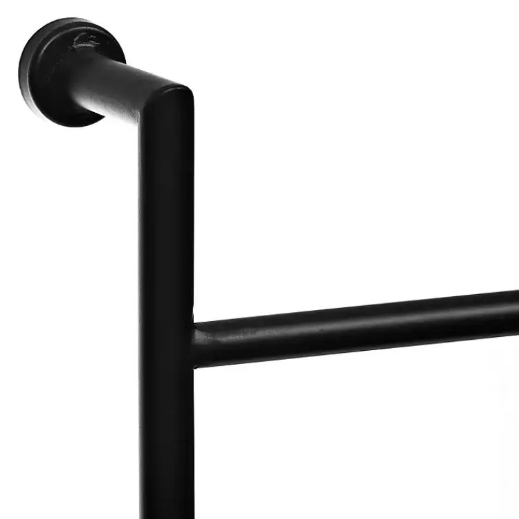 Wall Storage-Kirklands Home Metal Wall Ladder Black