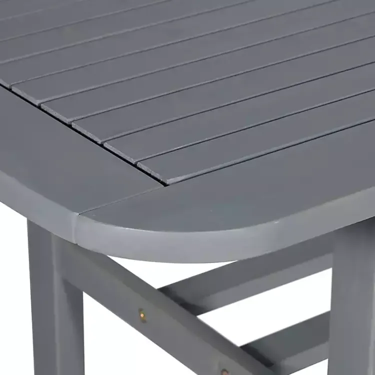 Outdoor Dining-Kirklands Home Wash Extendable Outdoor Dining Table Gray