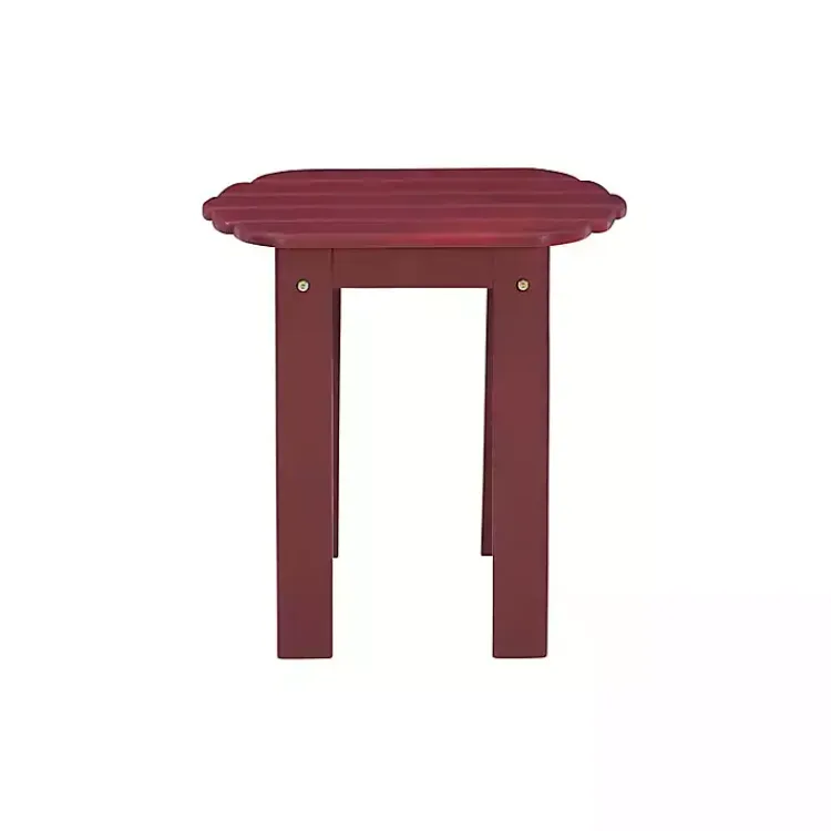 Outdoor Tables-Kirklands Home Warren Adirondack Outdoor Accent Table Red