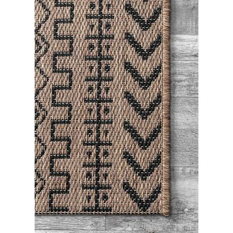 Outdoor Rugs-Kirklands Home Jamie Outdoor Area Rug, 5x7 Brown