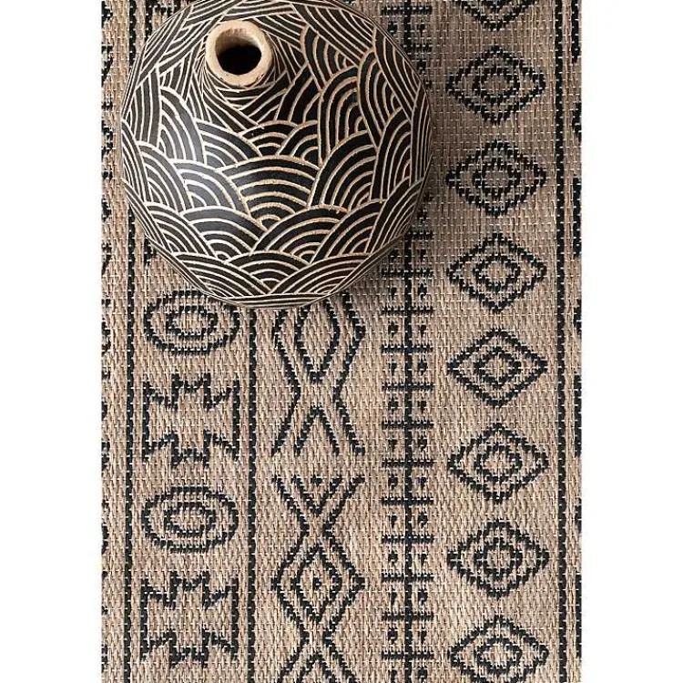 Outdoor Rugs-Kirklands Home Jamie Outdoor Area Rug, 6x9 Brown