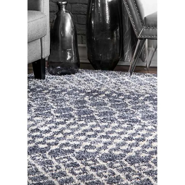 Area Rugs-Kirklands Home Barbara Moroccan Area Rug, 5x8 Gray