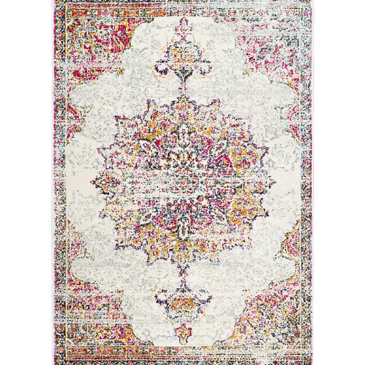Area Rugs-Kirklands Home Leola Vintage Medallion Area Rug, 5x8 Multi