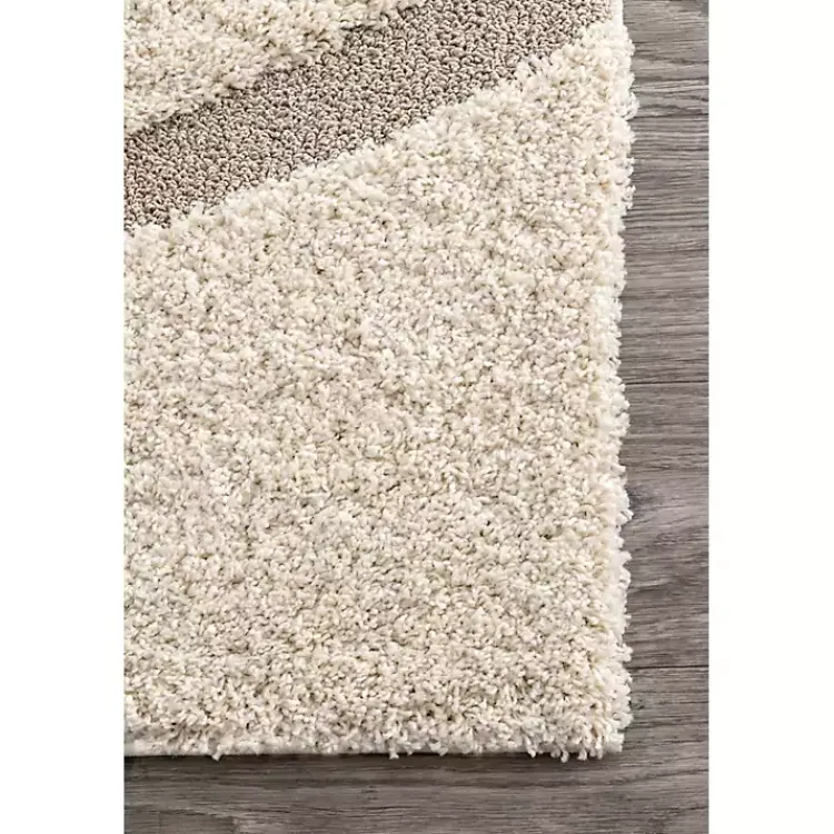 Area Rugs-Kirklands Home Ivory Swirl Carolyn Area Rug, 5x8