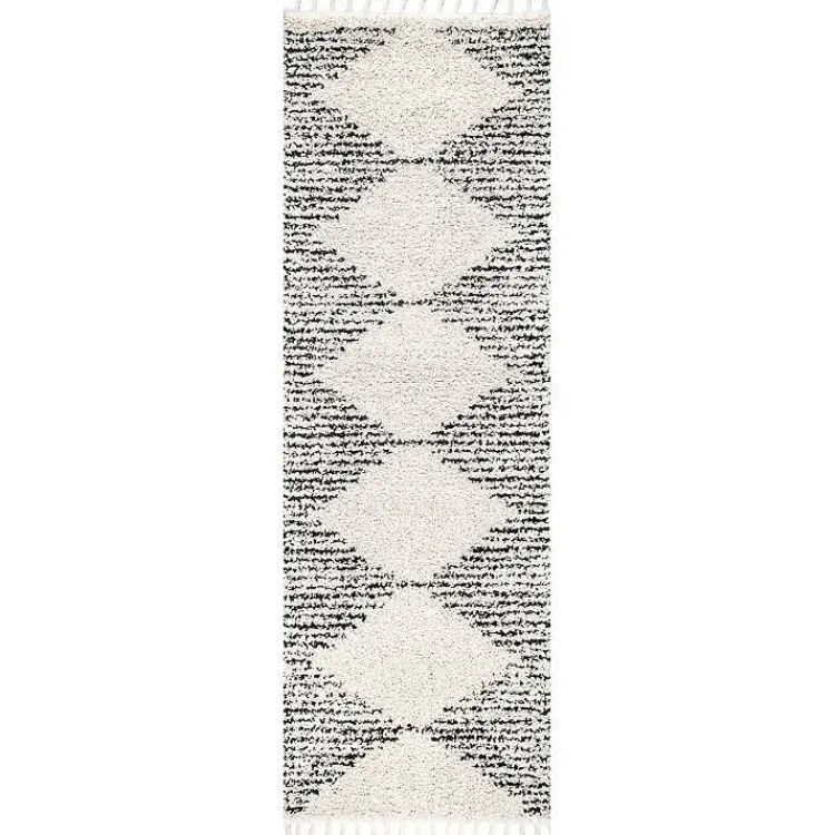 Accent Rugs-Kirklands Home Bria Moroccan Diamond Tassel Runner