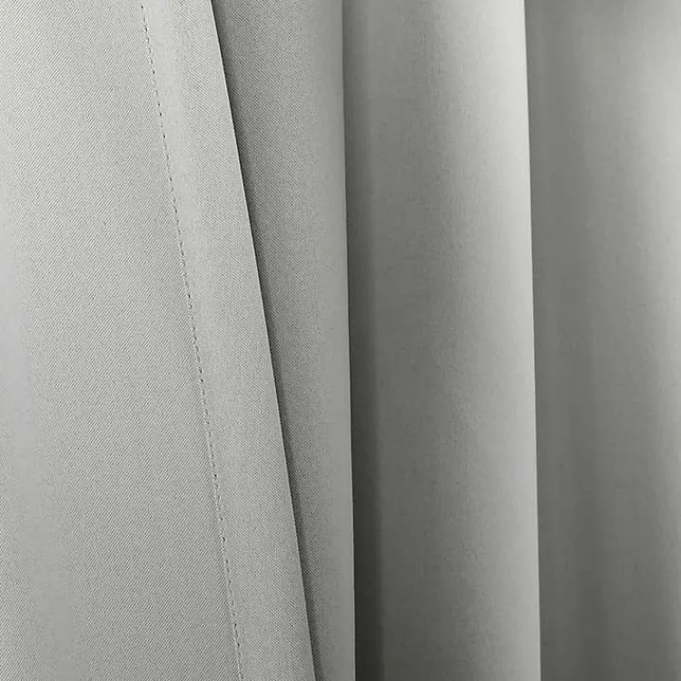 Curtains & Drapes-Kirklands Home Light Blackout Curtain Panel Set, 95 in. Gray