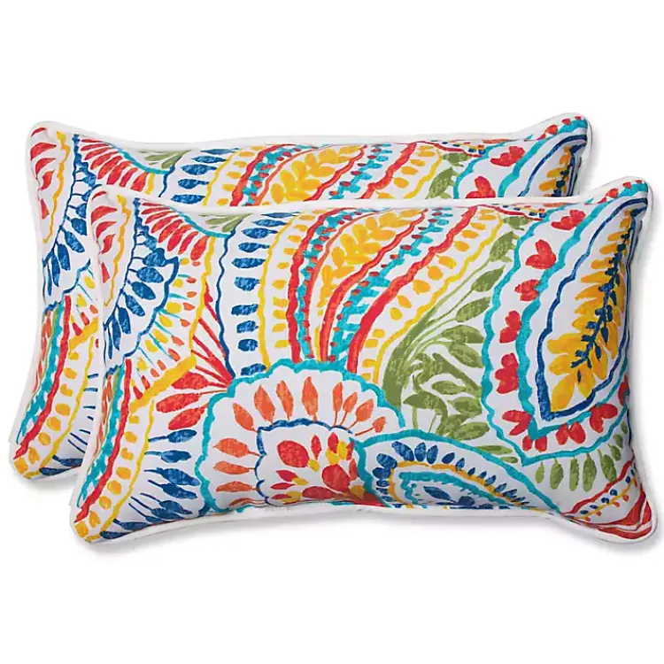 Outdoor Cushions & Pillows-Kirklands Home Multicolor Ummi Accent Pillows, Set of 2
