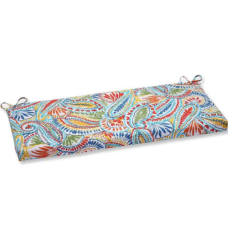 Outdoor Cushions & Pillows-Kirklands Home Multicolor Ummi Outdoor Bench Cushion