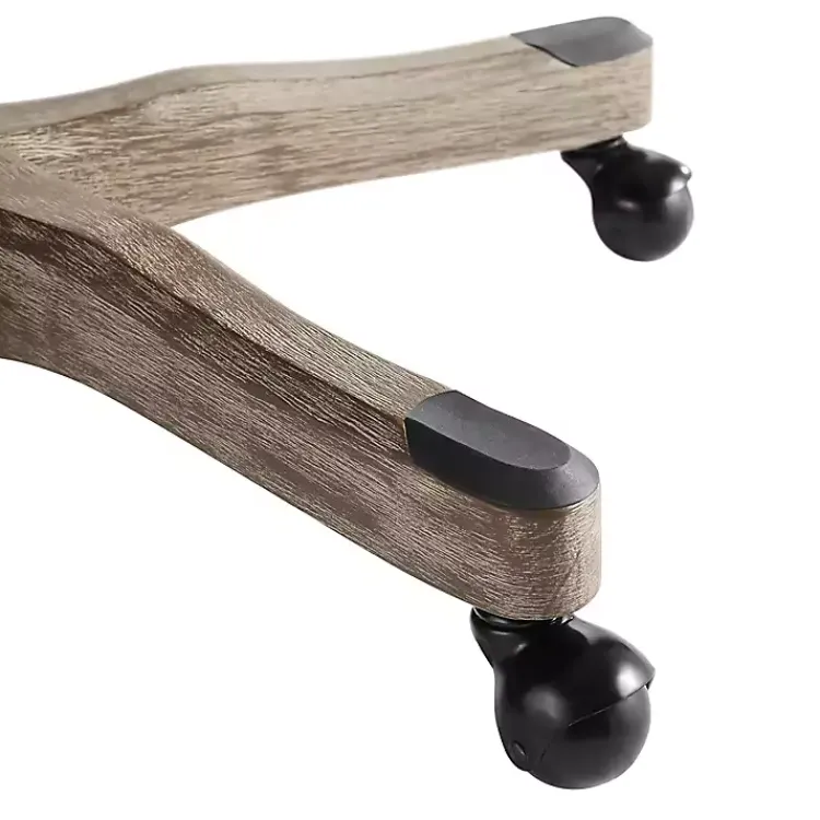 Office Furniture-Kirklands Home Charcoal Miller Tufted Office Chair Gray