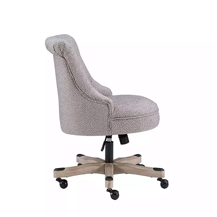 Office Furniture-Kirklands Home Light Miller Tufted Office Chair Gray