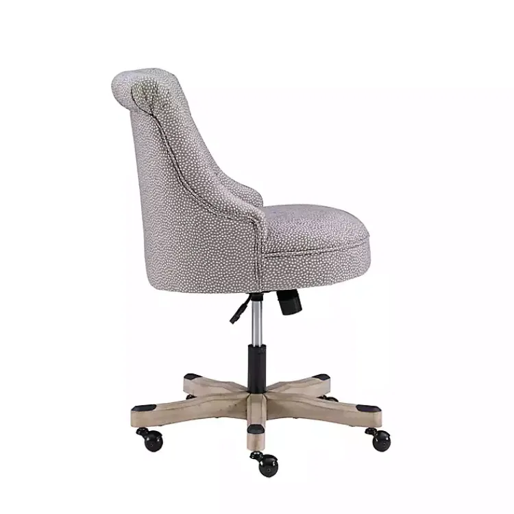 Office Furniture-Kirklands Home Light Miller Tufted Office Chair Gray