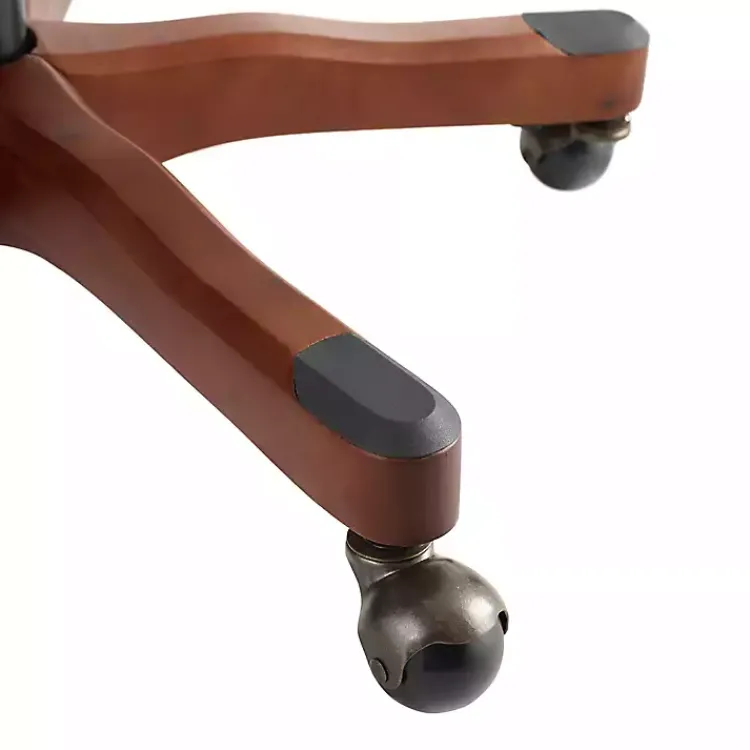 Office Furniture-Kirklands Home Natural Miller Tufted Office Chair Tan