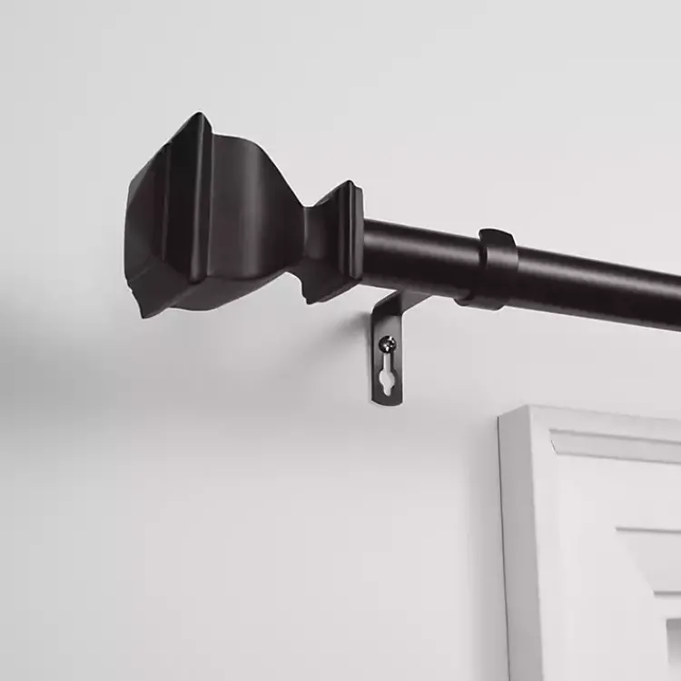 Outdoor Curtains-Kirklands Home Matte Bronze Napoleon Outdoor Curtain Rod, 160 in. Brown