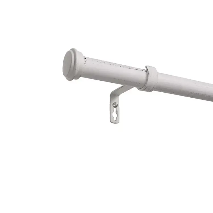 Outdoor Curtains-Kirklands Home Topper Outdoor Curtain Rod, 160 in. White