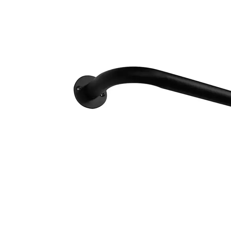 Curtain Rods & Hardware-Kirklands Home Matte Holden Curtain Rod, 72 in. Black