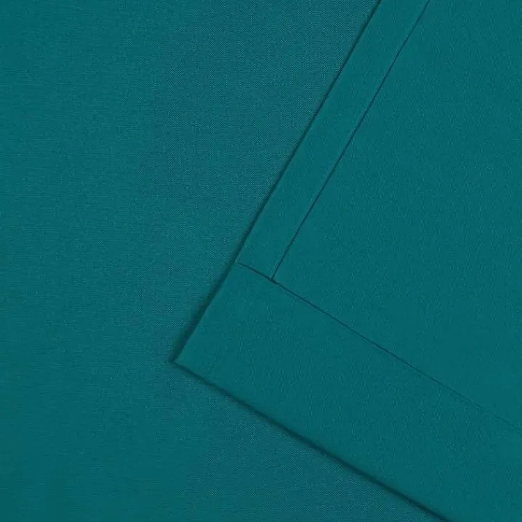 Outdoor Curtains-Kirklands Home Teal Nicole Outdoor Curtain Panel Set, 108 in. Blue