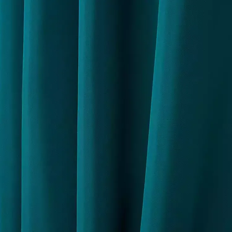 Outdoor Curtains-Kirklands Home Teal Nicole Outdoor Curtain Panel Set, 96 in. Blue