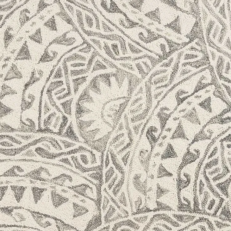 Area Rugs-Kirklands Home Geometric Round Waves Area Rug, 6 ft.