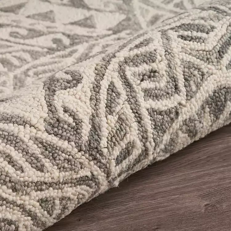 Area Rugs-Kirklands Home Geometric Round Waves Area Rug, 6 ft.