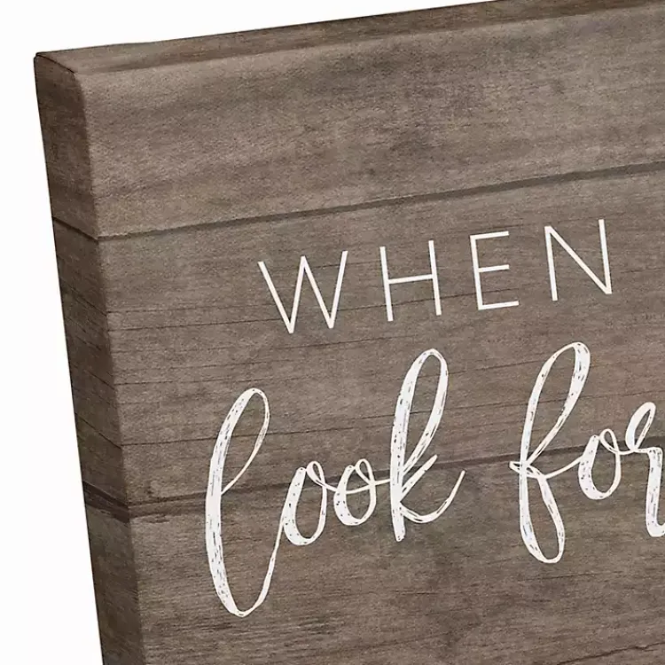 Wall Quotes & Signs-Kirklands Home When It Rains Look For Rainbows Canvas Art Print Brown