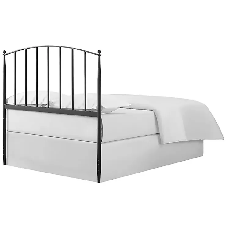 Beds & Headboards-Kirklands Home Whitley Metal Slat Full/Queen Headboard Black