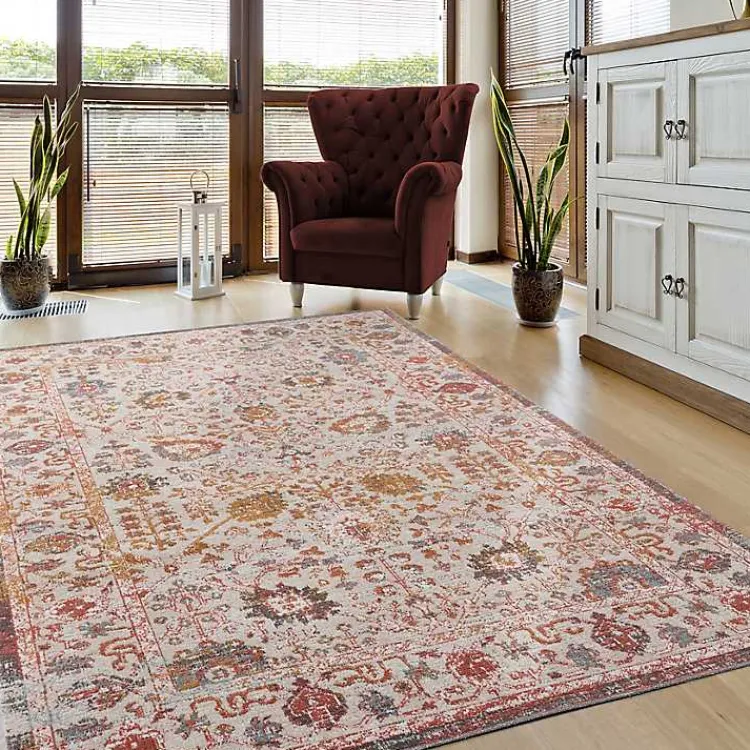 Outdoor Rugs-Kirklands Home Budding Bohemian Indoor/Outdoor Area Rug, 5x8